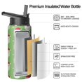 thumbnail image 2 of Christmas 18 oz Insulated Stainless Steel Water Bottle with Straw & Cleaning Brush , Leakproof, BPA-Free, 304 Stainless Steel, Wide Mouth, Travel Mug for Car, Gym, Office, 2 of 5