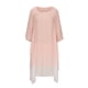 thumbnail image 5 of Puntoco Vestido De Manga Larga Con Bolsillo Informal De Algodón Y Lino De Color Sólido Con Cuello Redondo De Primavera Y Verano Para Mujer Rosa Xxl,Regalos Para Mujer Joven, 5 of 6