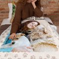thumbnail image 3 of My Cat Dog Cuddling Blanket Peeking - Personalized Photo Blanket - Christmas, 3 of 7