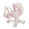 thumbnail image 1 of Teamson Kids Poussette Landau pour Poupée Bébé Princesse à Pois avec Auvent Rétractable et Rangement, Rose, 1 of 6