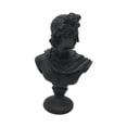 thumbnail image 2 of Busto de figura de mitología griega, estatua artística multiusos para decoración y regalos. Apolo negro, 2 of 9