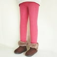 thumbnail image 2 of Girls Pants Size 7Kids Girls' Lined Leggings Winter Cotton Thick Stretchy Pants Warm Winter Pants Pink, 110, 2 of 7