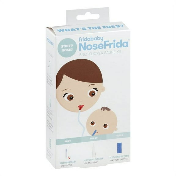 Fridababy Baby Nasal Aspirator NoseFrida The Snotsucker All Natural Saline