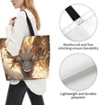 thumbnail image 3 of Easygdp Golden Horned White Dragon Bolsas Tote para Mujer, Bolsos de Hombro para Viaje, Bolsos de Mano de Gran Capacidad para Compras y Trabajo, 3 of 8