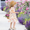 thumbnail image 5 of joogoo Corals Seashells Girls' Short Sleeve Dress Kids Dresses 7-8T, 5 of 8