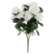 thumbnail image 2 of Decoración de la de la boda del hogar del ramo de flores de seda de la rosa francesa artificial de 10 cabezas Blanco Sunnimix Flores rosas francesas artificiales, 2 of 8