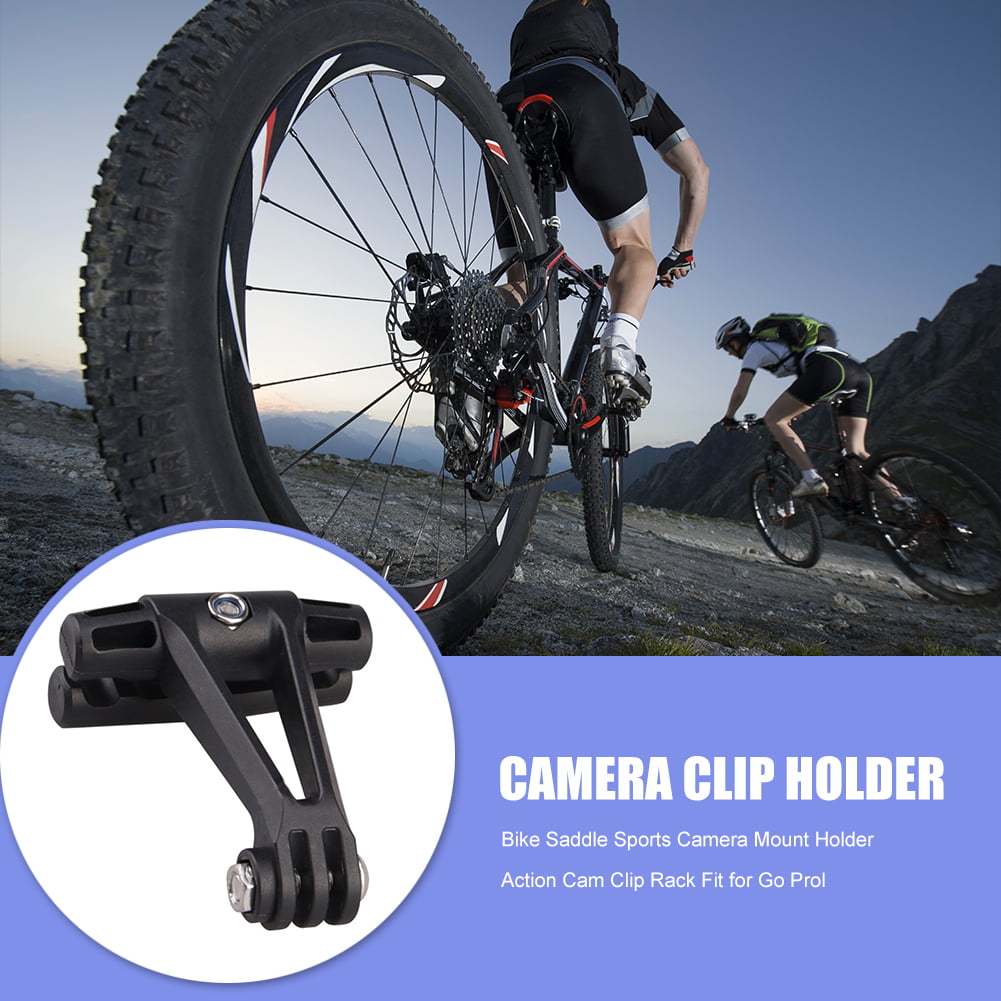 Bike Saddle Sports Camera Mount Holder Action Cam Clip Rack Fit for Go Prol ⑧Y 
