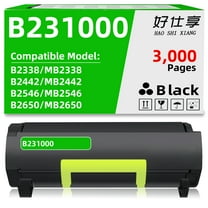 B231000 B241H00 B251X00 B261U00 Black High Yield Toner Cartridge Replacement for Lexmark B2338 MB2338 B2442 MB2442 B2546 MB2546 B2650 MB2650 Laser Printers (B231000-1Pack-3000Pages)