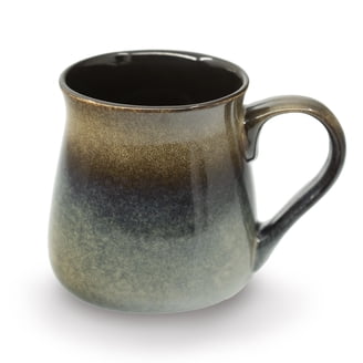 Ecodeco 24 oz Large Ceramic Coffee Mug, Oversized Soup Cup with Handle,  Blue to Tan Glaze - Walmart.com