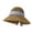 Brown 08, variant on Womens Sun Straw Hat Wide Brim UPF 80 Summer Hat Foldable Packable Floppy Beach Hats for Women