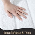 thumbnail image 4 of Softlife Absorbent Bathroom Rug Soft Microfiber Washable Bath Mat,24"x17",White, 4 of 6