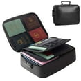 thumbnail image 2 of Deago Fireproof Document Bag with Lock File Storage Organizer Bag Waterproof Safe Portable Pouch Bag for Home Office Travel, 2 of 9