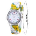 thumbnail image 2 of YZZZJZQL Watches For Women Tie Dye Silicone Strap Analog Quartz Wrist Watch Adjustable Buckle Casual Bling Fashion Timepiece Gift For Party, 2 of 6