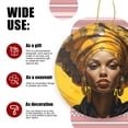 thumbnail image 3 of Beautiful Woman Wearing Intricate African Turban - Christmas Ornament Xmas Keepsake Ceramic Ornaments Holiday Decorations for Tree Christmas Gift Ideas 2.95in, 3 of 6