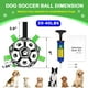 thumbnail image 5 of Pelota de fútbol TBC PET de juguete para perros, 15 cm, cuerda de arrastre interactiva, 5 of 7