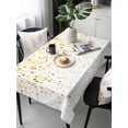 thumbnail image 6 of Yellow Polka Dot Table Cloth, Ombre Abstract White Monochrome Waterproof Tablecloth for Rectangle Tables, Reusable Washable Fabric Table Cover for Restaurant Kitchen Dining Tables 60"x120", 6 of 6