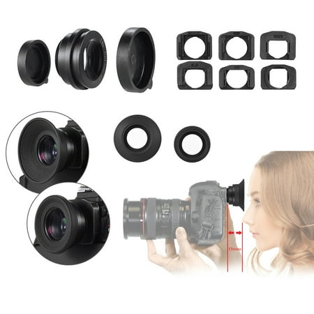 - 1.51X Fixed Focus Viewfinder Eyepiece Eyecup Magnifier for Canon Nikon Sony Pentax Olympus Fujifilm Samsung Sigma Minoltaz DSLR Camera w/ 2 * Eyepatch