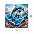 thumbnail image 4 of Ocean Theme Pearl Art DIY Kit, Therapeutic Hands-On Activity for Creating Unique Shell-Inspired Room Accents with Beautiful Pearl Finishes (Dolphin), 4 of 8