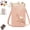 1pcs Pink, variant on Women Sling Cross-Body Wallet with Mobile Cell Phone Holder, Leather Passport Bag for Women Travel, Mini Crossbody Purse