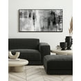 thumbnail image 4 of SHENIFY Black Abstract Wall Art 20x40in Black Framed Tie-Dyed Abstract Illustrations Modern Minimalist Painting Decorative Artwork for Living Room Bedroom, 4 of 5