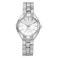 thumbnail image 1 of Reloj de aleación de moda para mujer, reloj de pulsera de cuarzo con pantalla analógica de negocios para mujer (plata), 1 of 3