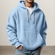 thumbnail image 1 of MHFRRA Sudadera con Capucha y Cremallera Texturizada, con Cremallera Completa y Bolsillos Delanteros para Uso Informal y Actividades Al Aire Libre, Chaqueta Deportiva Ligera y Cómoda Azul claro, 1 of 3