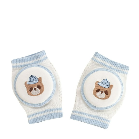Rohuuque Baby knee Pads for Crawling,Anti Slip Unisex Baby Knee Protectors - Toddler Knee Pads Gift for Baby Free Size Light Blue