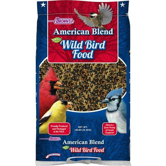 Browns 40982 American Blend Wild Bird Food - 18 lbs