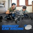 thumbnail image 5 of Tecnock Remote Control Car for Boys and Girls, 1:18 Scale RC Cars with LED Lights, 2.4GHz 2WD All-Terrain RC Trucks for 50-Min Play, Gifts for Kids, 5 of 8