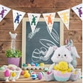 thumbnail image 6 of Easter Balloons Standing Bunny Balloons Eggs and Rabbit Balloon With Base for Easter Party Supplies Decorations Chick hatching Cute Rabbit Shaped Foil Mylar Balloon Kits 2PCS, 6 of 7