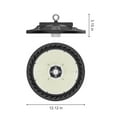 thumbnail image 3 of 2 Pack LED UFO High Bay Light Dimmable 4-Colour Selectable Black 12 in. 150-Watt Integrated 21000 Lumens, 3 of 5