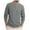 Gray, variant on Annhoo Mens Trendy Pullover Striped Long Sleeve Button Crew Neck Knit Shirts Comfy Tops Basic Daily Casual Blouses
