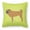 Green, variant on Carolines Treasures BB3847PW1818 Pug Checkerboard Green Fabric Decorative Pillow