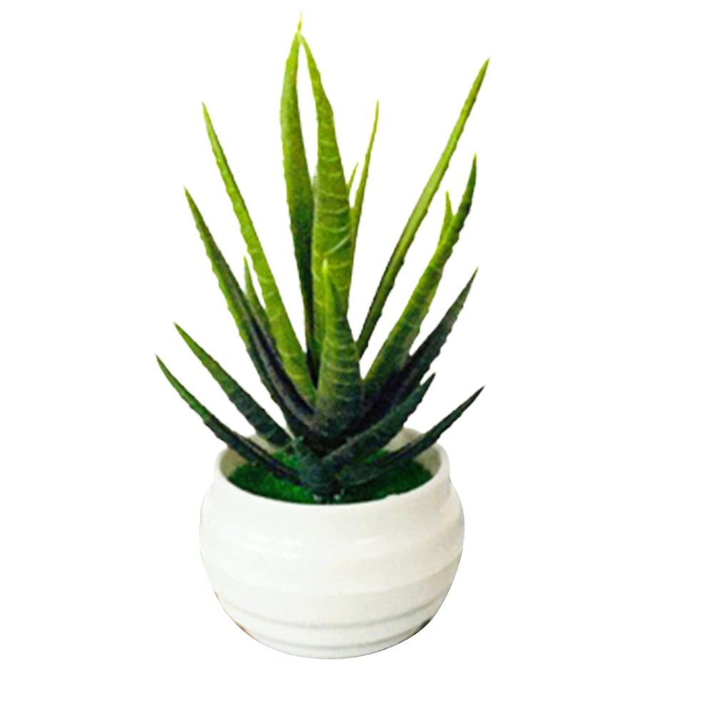 Relaxdays Plante Artificielle En Plastique, Lot De 4, Détails Réalistes, Pot En Pierre, Romarin, Buis, Herbe, Vert/gris