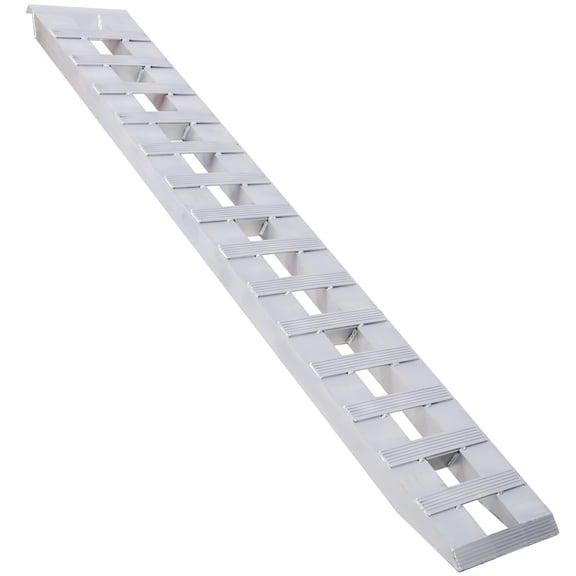 Heavy-Duty Ramps with Top Hook Attaching End, Universal Loading Ramp for Motorcycle, Tractor, ATV/UT 84" X 14" 6600 LBS 1 Pair 2 Ramps Silver Aluminum,