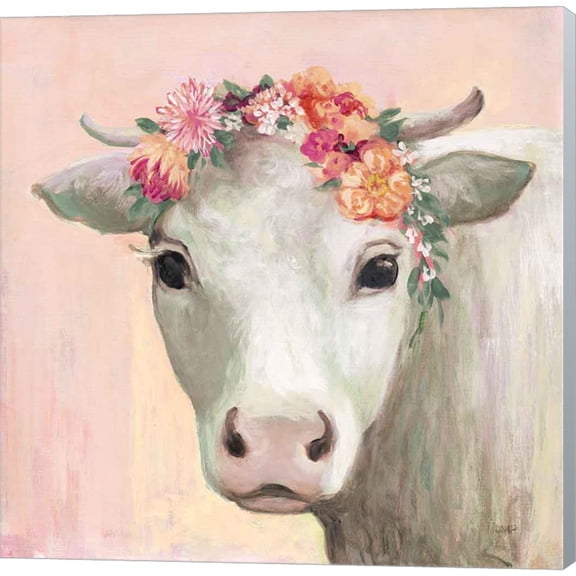 Great Art Now Festival Girl II Pink by Julia Purinton, Canvas Wall Art, 12W x 12H