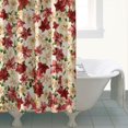 thumbnail image 4 of Multicolor Christmas Floral Pattern Shower Curtain 72"x84" ,Bathroom Decorative Shower Curtains Set with 12 Hooks,Modern Waterproof Washable Shower Curtain, 4 of 6