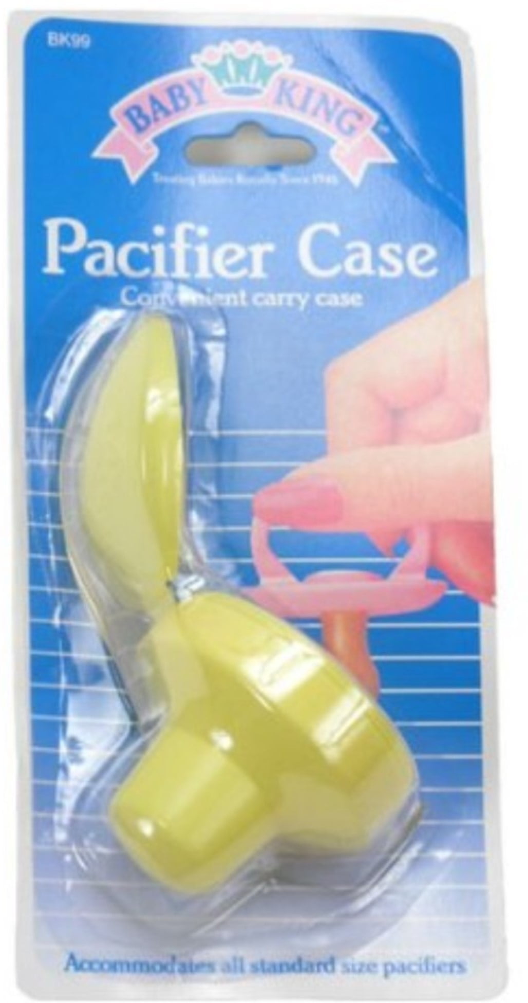 Pack of 2 Baby King Pacifier Convenient Carrying Case 1 ea 