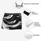 thumbnail image 3 of Balery Abstract Black White Swirls Calzoncillos bóxer para hombre, ropa interior de algodón suave y transpirable con cinturilla de nailon-Small, 3 of 5