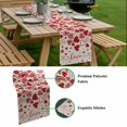 thumbnail image 5 of Red Valentine's Day Table Runner - 36 Inch Long, Kitchen Dining Table Runner Dresser Scarves, Love Heart Modern Art Romantic Rustic Farmhouse Decor for Coffee Tables Wedding Party Banquet, 5 of 8
