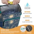 thumbnail image 2 of Celestial Print Gothic Backpack Cooler – Leakproof Insulated Cooler Bag with Moon, Star, and Night Sky Pattern, 2 of 2