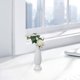 thumbnail image 1 of Jarrón de plástico con forma de pétalos nórdicos | Jarrón decorativo moderno de cerámica falsa | Decoración ligera y resistente a la ruptura con detalles de decoración del hogar | Pack de 1 | 21x7cm, 1 of 6