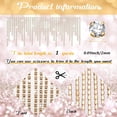 thumbnail image 2 of Cinturón de Cadena con Flecos de Strass MTLEE 1 Yarda para Decoración DIY, 2 of 6