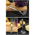 thumbnail image 4 of Stainless Steel Potato Masher, Bean Smasher, Food Fruit Egg Masher Metal,Masher Kitchen Tool, Stainless Steel Set Mashed Potatoes Meat, 4 of 9