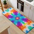 thumbnail image 5 of Colorful Rainbow Tie Dye Spiral Pattern Kitchen Rug Mat,Kitchen Runner Rugs Non Skid Washable,Decorative Kitchen Floor Mats for Kitchen,Sink,Laundry,17"x47.2", 5 of 7