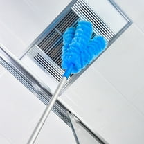 TUOBARR Dusters For Cleaning,Microfiber Duster With Extension Pole,Washable Bent Head Ceiling Fan Duster,with Extension Pole 47in For Cleaning Ceiling