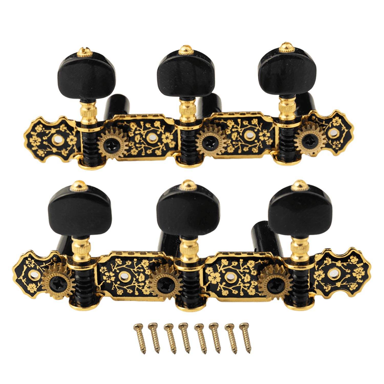 LOOKSEVEN Guitar Tuners Machine Heads 3L+3R Set Tuning Key String Peg for Classical Guitar