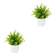 thumbnail image 1 of Advancent Plantas artificiales ecológicas ABS, adornos para el hogar realistas y de bajo mantenimiento, plantas para dormitorio, eucalipto falso Eucalipto 2piezas, 1 of 6