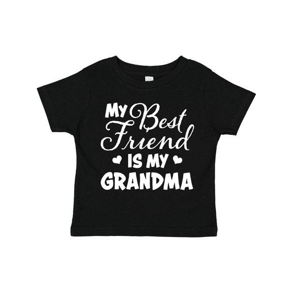 Inktastic My Best Friend is My Grandma with Hearts Boys or Girls Toddler T-Shirt