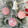 thumbnail image 6 of 10Cm Christmas Ball Xmas Ornament Christmas Tree Decoration Hanging Pendant Pink Home Party Decor 2025 New Year Supplies, 6 of 9
